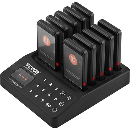 P70 - Wireless 400m Restaurant Pager System with Vibration & Flash Alerts