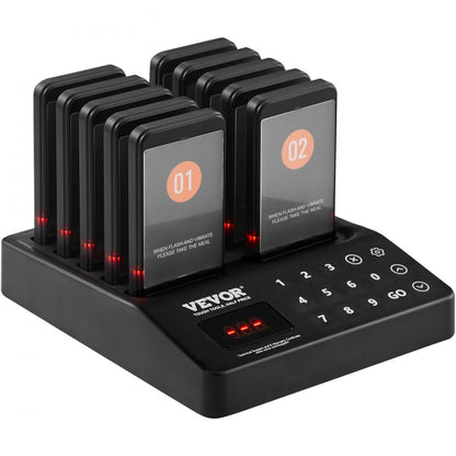 P70 - Wireless 400m Restaurant Pager System with Vibration & Flash Alerts