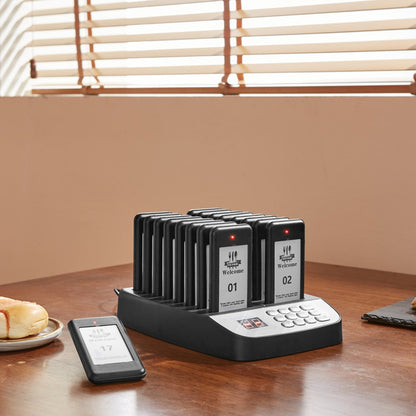 YY-F100-433 - Wireless 500m Restaurant Pager System with 16 Beepers