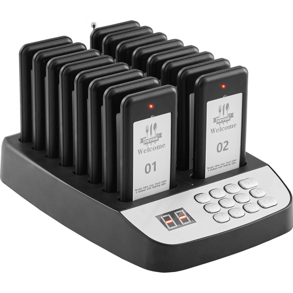 YY-F100-433 - Wireless 500m Restaurant Pager System with 16 Beepers
