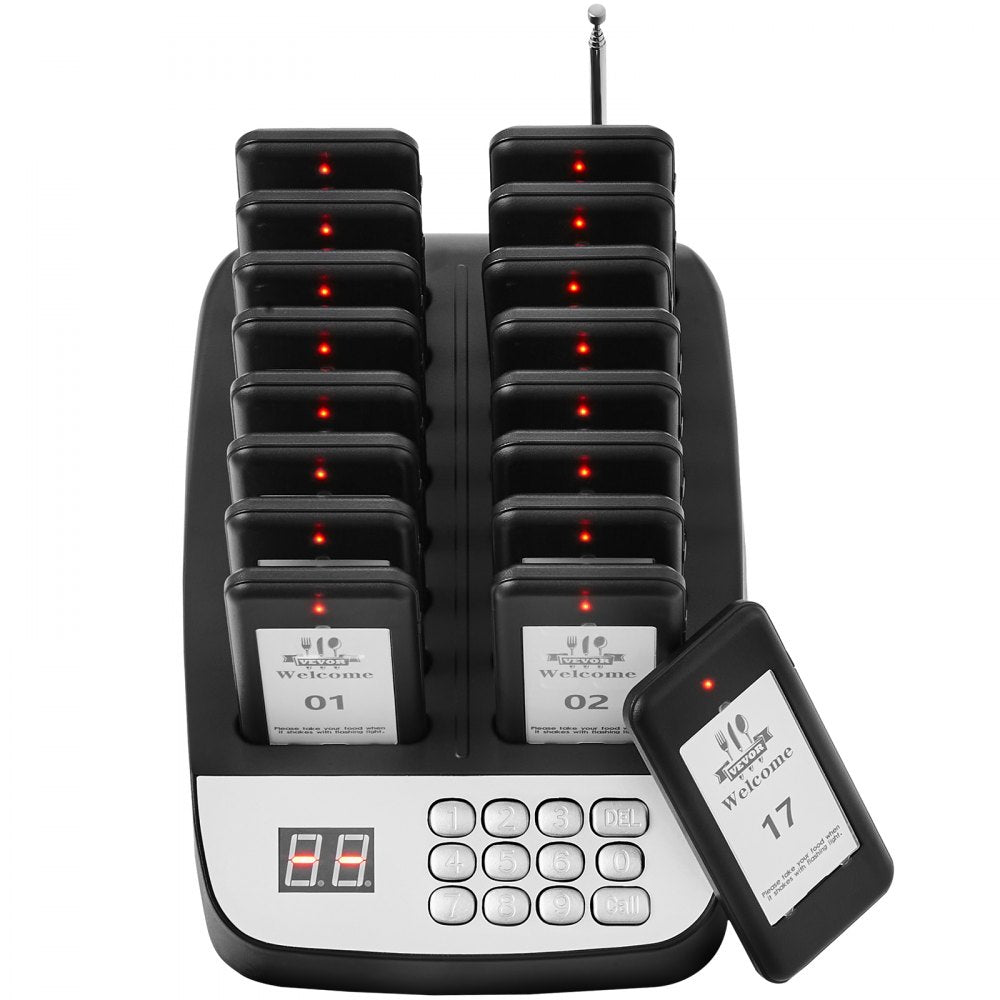 YY-F100-433 - Wireless 500m Restaurant Pager System with 16 Beepers