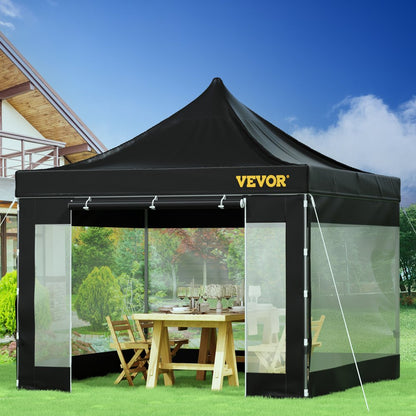010493634733 - 10x10 FT VEVOR Pop-Up Canopy Tent with Removable Sidewalls