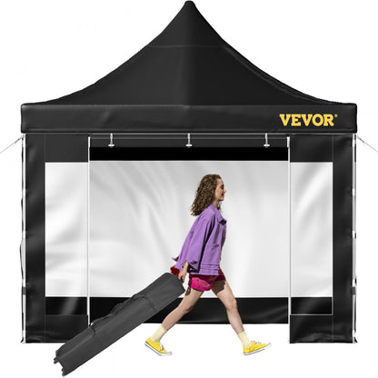 010493634733 - 10x10 FT VEVOR Pop-Up Canopy Tent with Removable Sidewalls