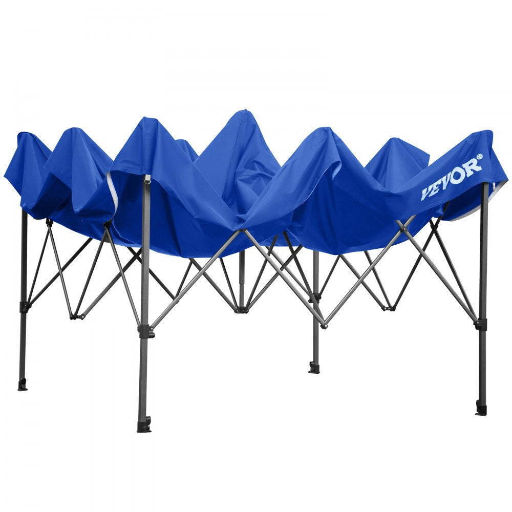 010645324772 - Waterproof 10x10 ft Pop-Up Canopy Tent with Clear Sidewalls