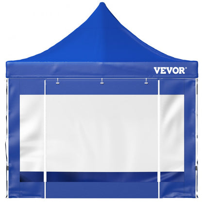 010645324772 - Waterproof 10x10 ft Pop-Up Canopy Tent with Clear Sidewalls