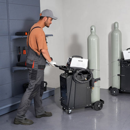 WT-178 - Heavy-Duty Welding Cart with 2 Drawers & Lockable Cabinet