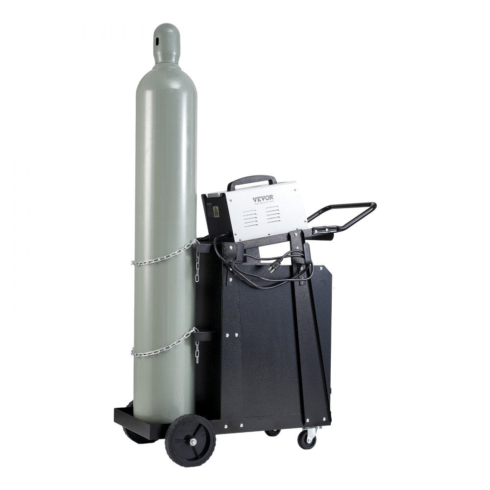 WT-178 - Heavy-Duty Welding Cart with 2 Drawers & Lockable Cabinet