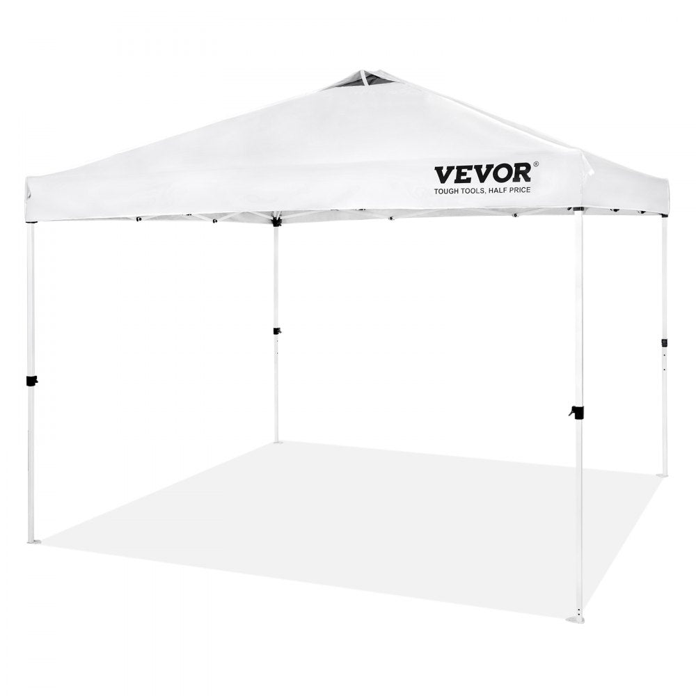 010782607748 - 10x10 ft VEVOR Pop-Up Canopy Tent with Adjustable Height