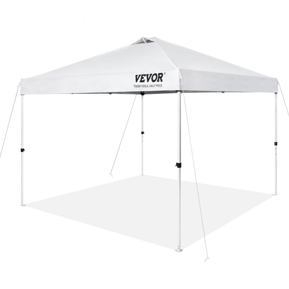 010782607748 - 10x10 ft VEVOR Pop-Up Canopy Tent with Adjustable Height
