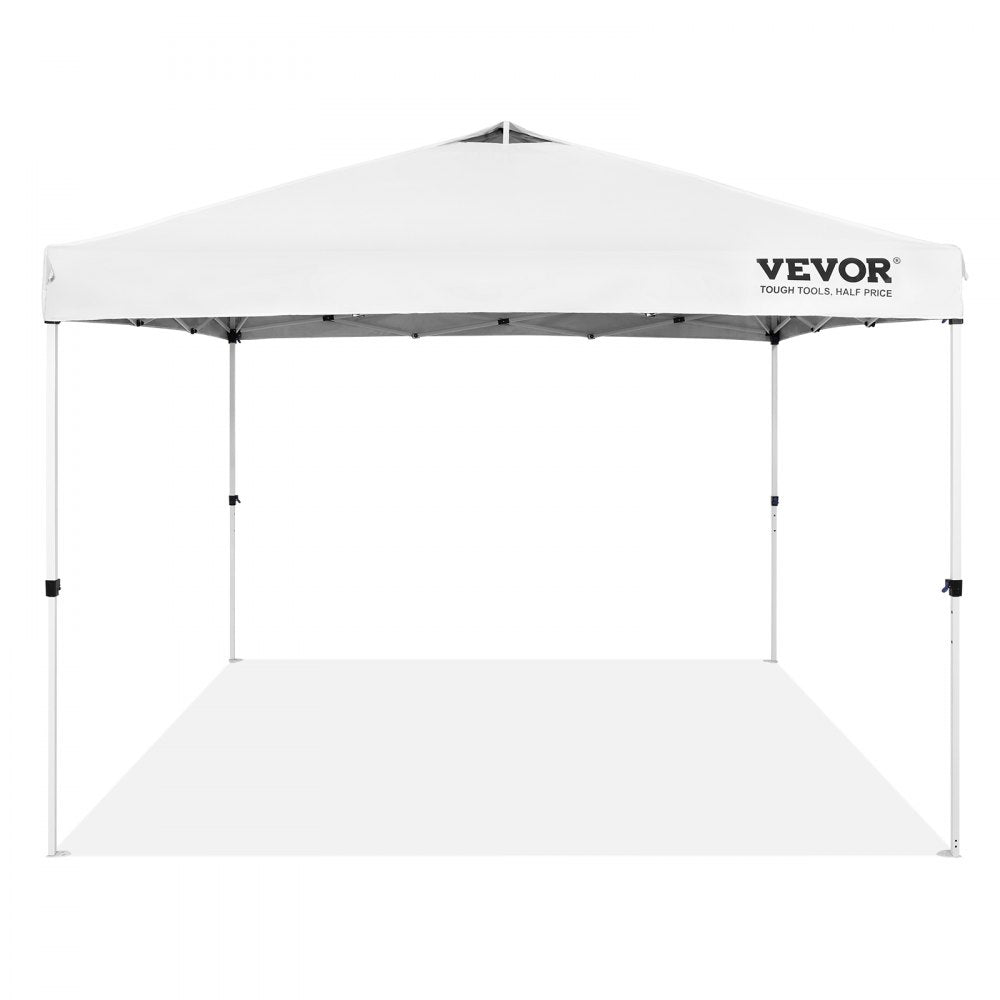 010782607748 - 10x10 ft VEVOR Pop-Up Canopy Tent with Adjustable Height