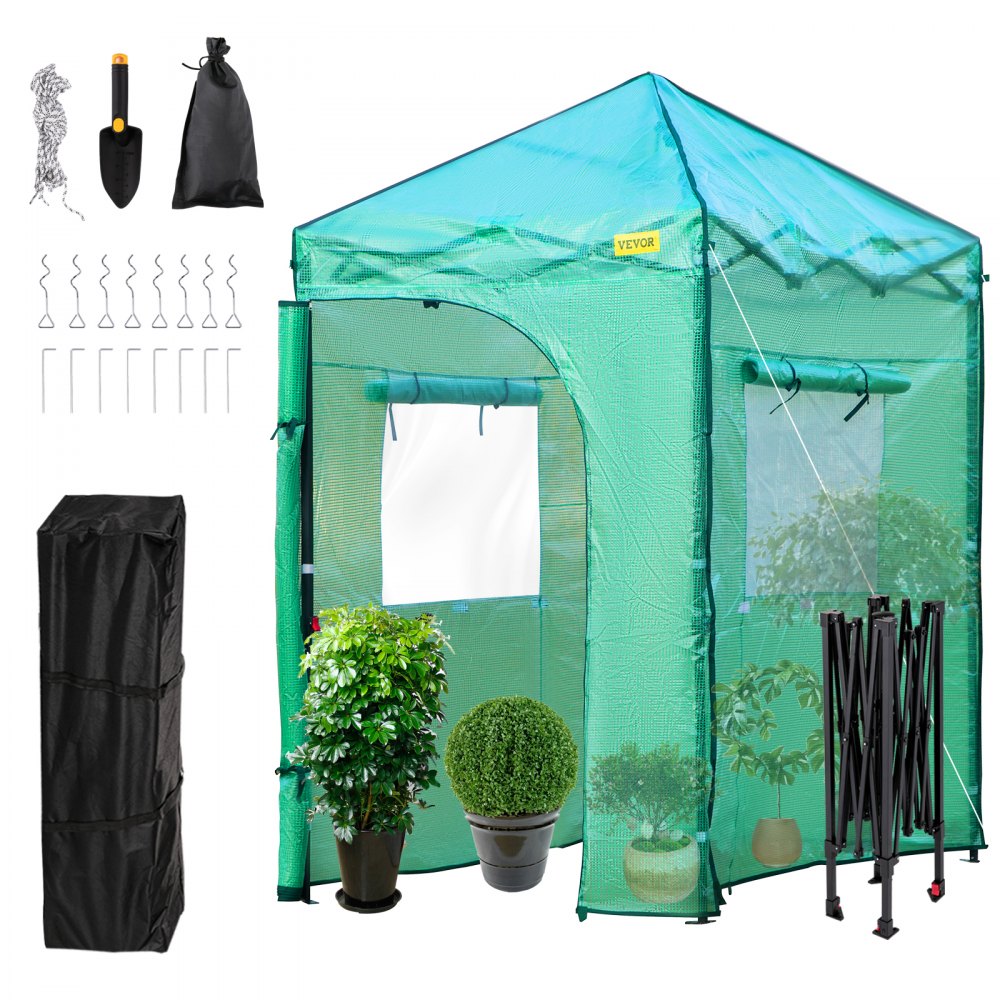 VV-PWG-P0604 - Portable 6' x 4' Walk-in Greenhouse for All-Season Gardening