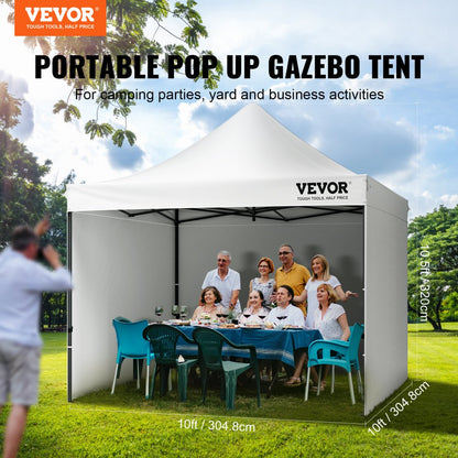 010319834328 - 10x10 FT Portable Canopy Tent with UPF 50+ Protection