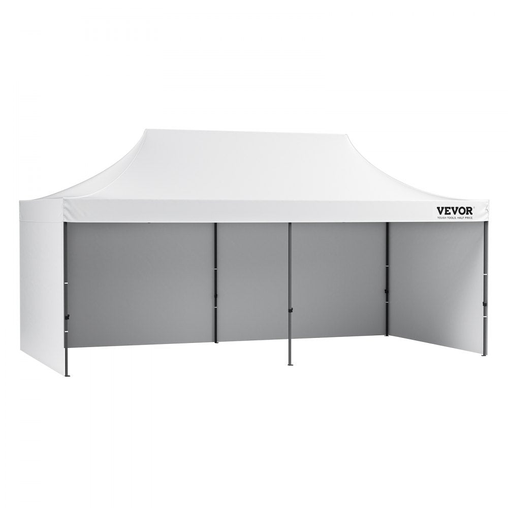 010448488818 - 10x20 FT Waterproof Canopy with Removable Sidewalls & Adjustable Heights