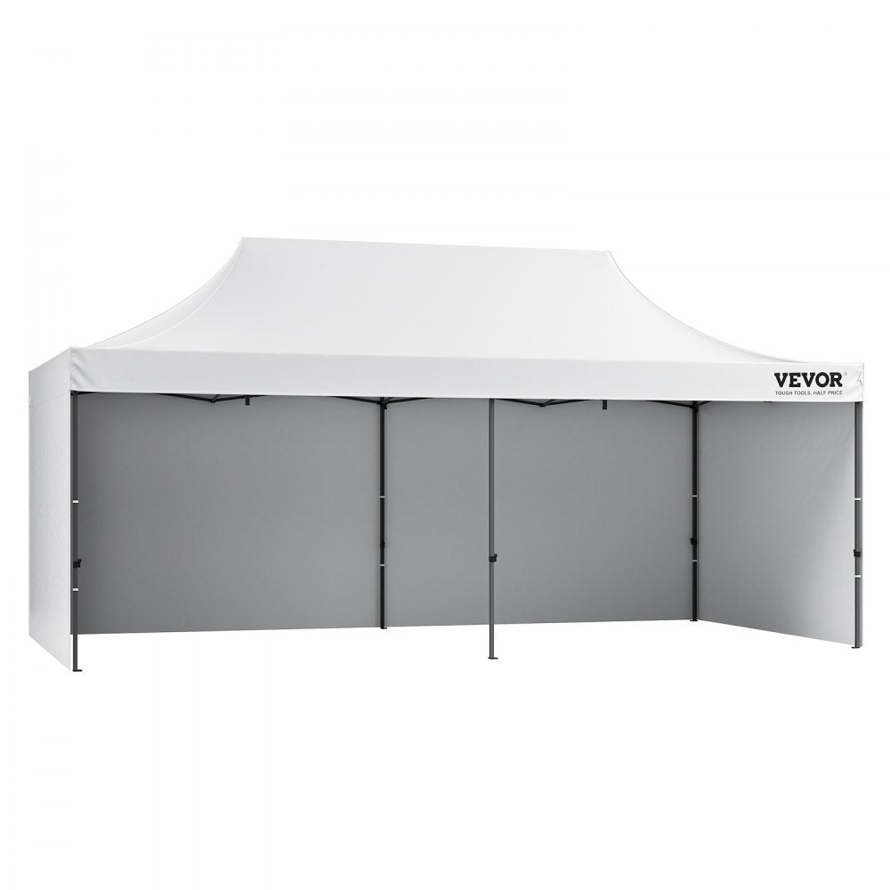 010448488818 - 10x20 FT Waterproof Canopy with Removable Sidewalls & Adjustable Heights
