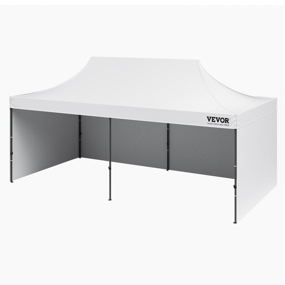 010448488818 - 10x20 FT Waterproof Canopy with Removable Sidewalls & Adjustable Heights
