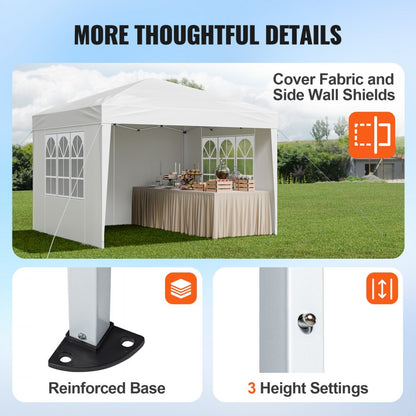 ZYP-3X3 - Durable 10' x 10' Canopy with Sidewalls for Outdoor Gatherings