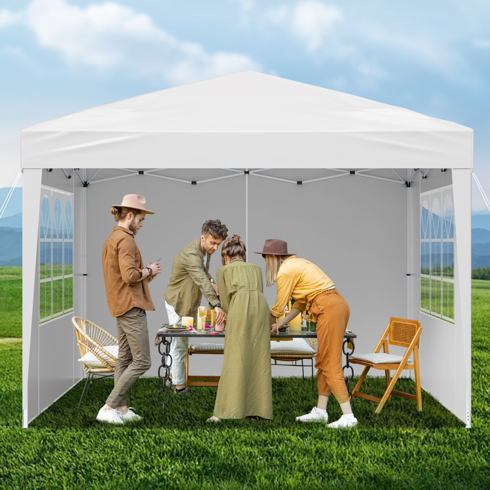 ZYP-3X3 - Durable 10' x 10' Canopy with Sidewalls for Outdoor Gatherings