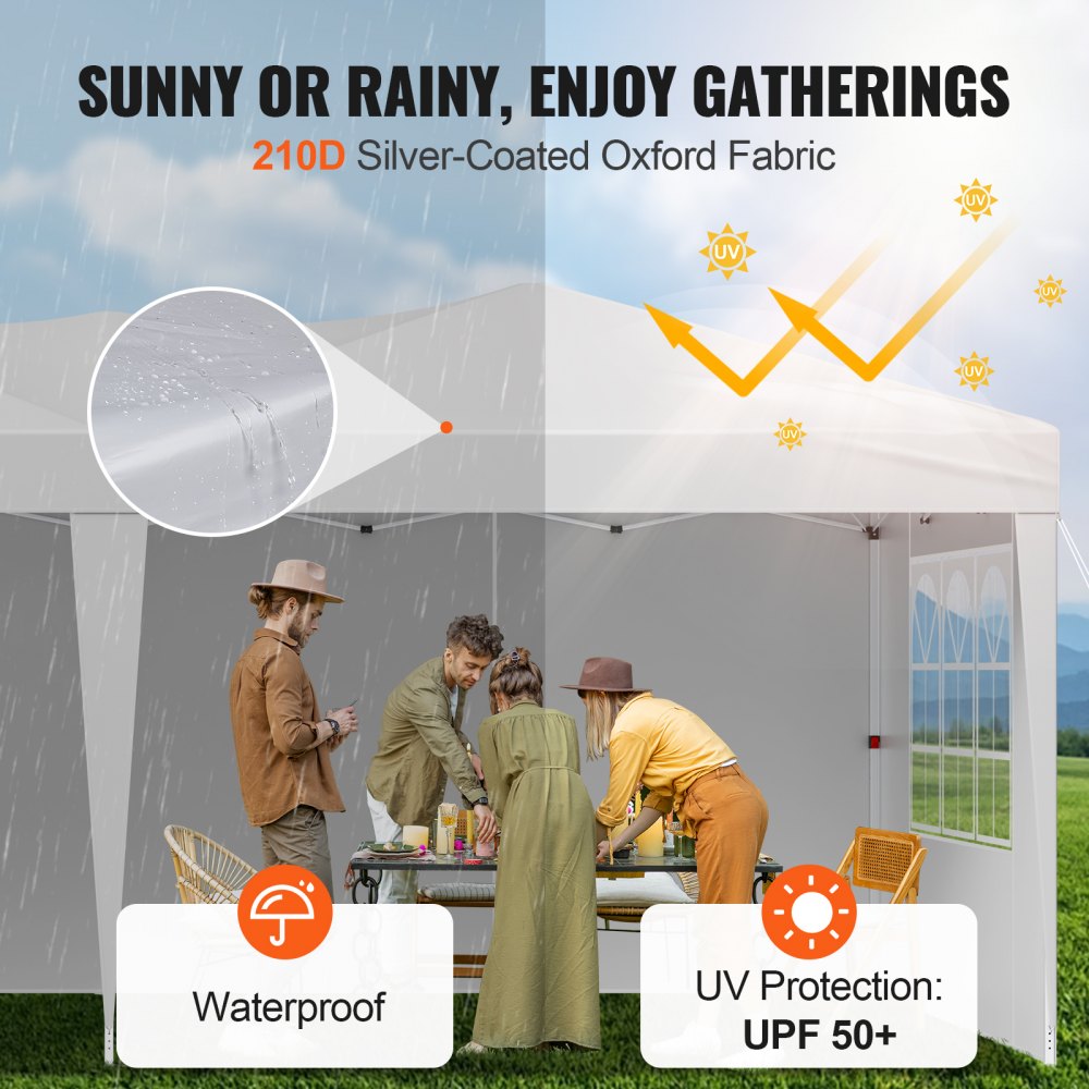 ZYP-3X6 - 10' x 20' Sturdy Canopy with Sidewalls for Outdoor Events