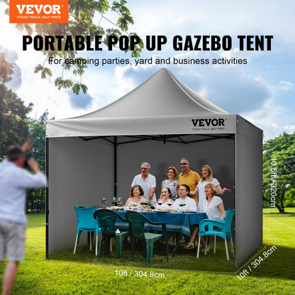 010413698777 - 10x10 FT VEVOR Canopy Tent with Heavy-Duty Frame