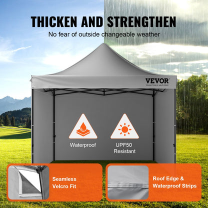 010413698777 - 10x10 FT VEVOR Canopy Tent with Heavy-Duty Frame