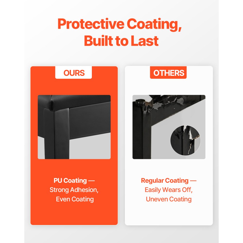 SUE-4 - 13.78" Wooden Piano Bench with Storage & Anti-Slip Design