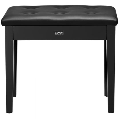 SUE-4 - 13.78" Wooden Piano Bench with Storage & Anti-Slip Design