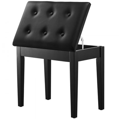 SUE-4 - 13.78" Wooden Piano Bench with Storage & Anti-Slip Design