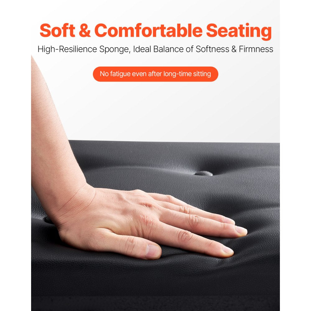 SUB-2 - Adjustable Wooden Piano Bench with Storage, 19.3"-22.8" Height