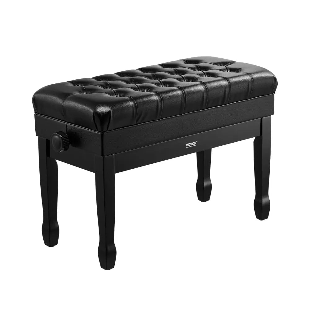 SUD-7 - Adjustable Duet Piano Bench, 26.5" Padded Seat, 400 lbs Capacity