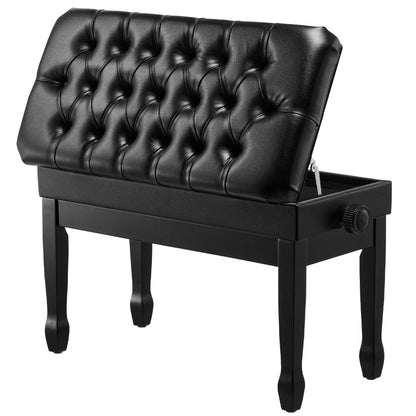 SUD-7 - Adjustable Duet Piano Bench, 26.5" Padded Seat, 400 lbs Capacity