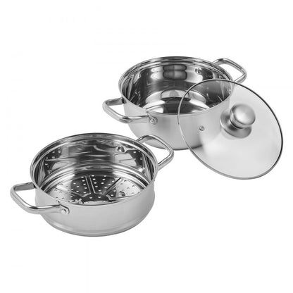 010302855738 - 3QT Stainless Steel Steamer Pot for Efficient Cooking