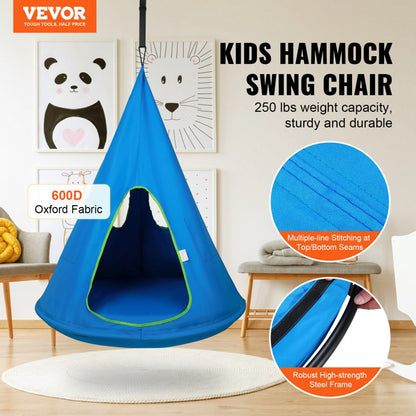 LYY007 - 32" Kids Nest Swing Chair with Adjustable Rope & Inflatable Cushion