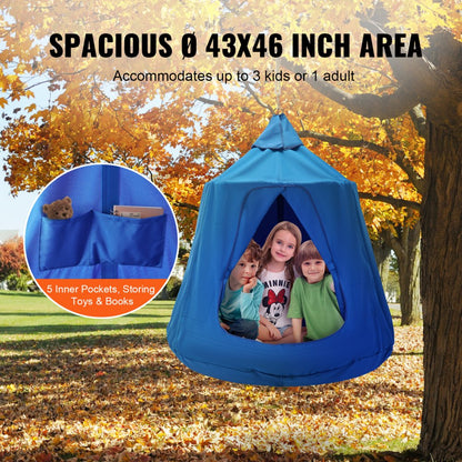 SW134-TZ-9 - 330LB Waterproof Hanging Tent for Kids with Inflatable Base