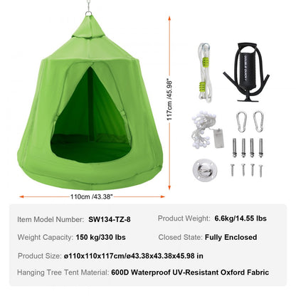 SW134-TZ-8 - 600D Waterproof Kids Tree Tent, 330lbs Capacity, Indoor & Outdoor Usage