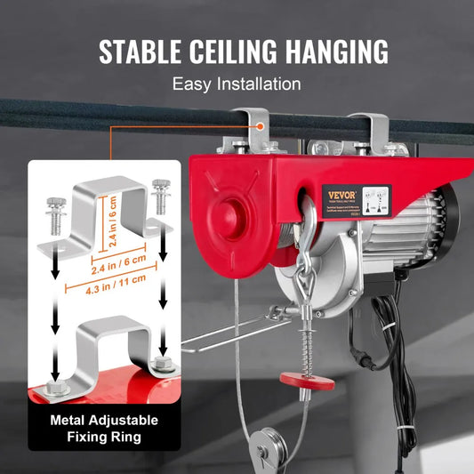 010751256234 - 2200 lbs Wireless Electric Hoist with 40ft Lift Height
