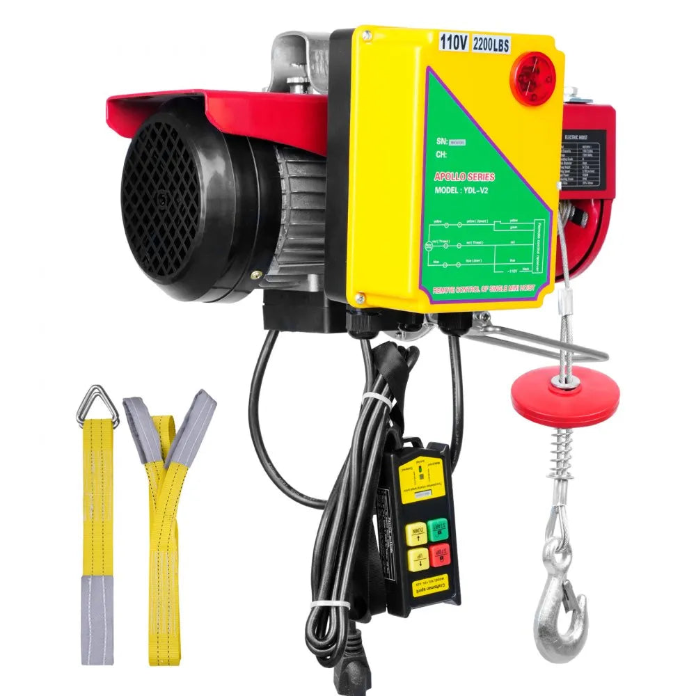 010751256234 - 2200 lbs Wireless Electric Hoist with 40ft Lift Height