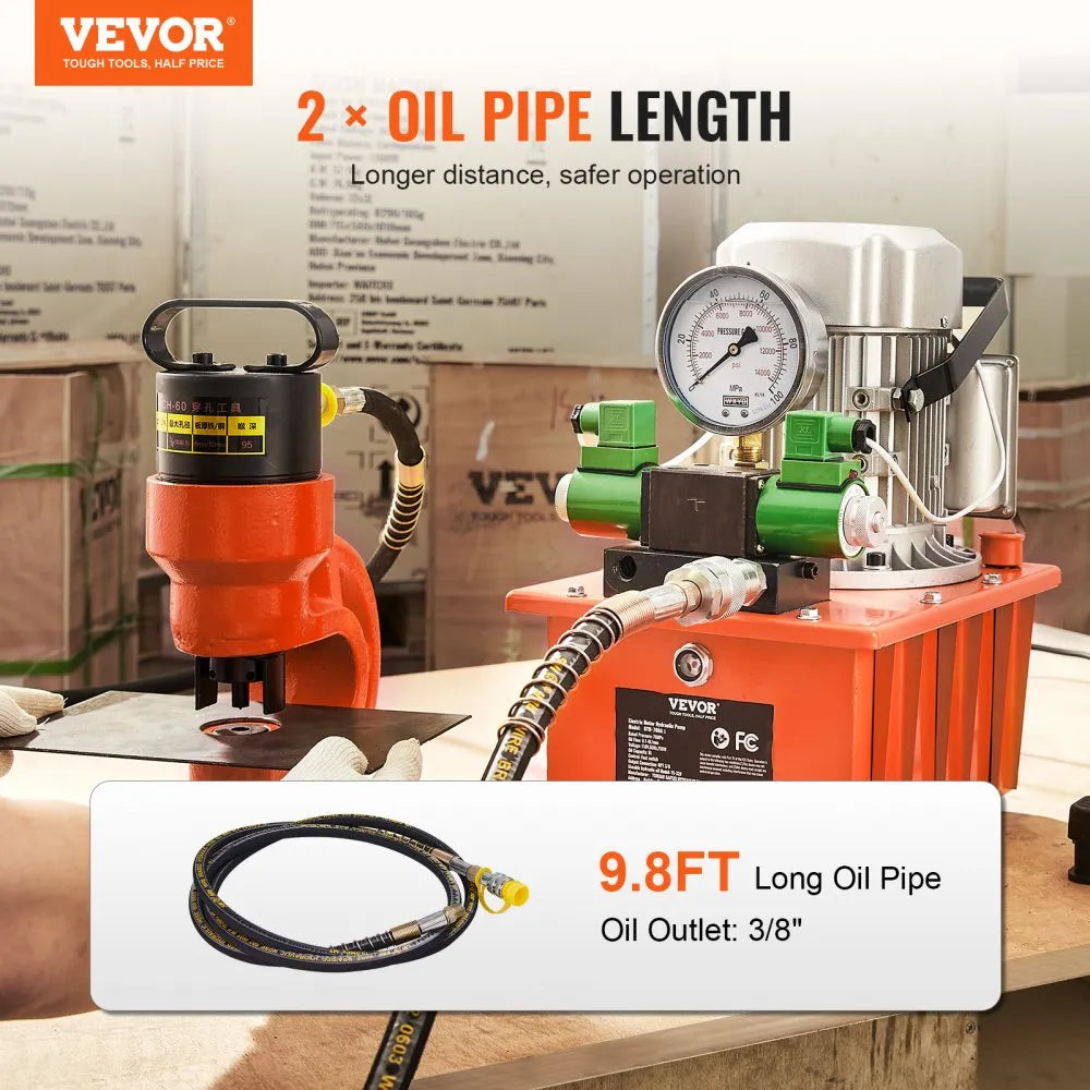 GYB-700AⅡ - 750W Electric Hydraulic Pump, 10,000 PSI Power