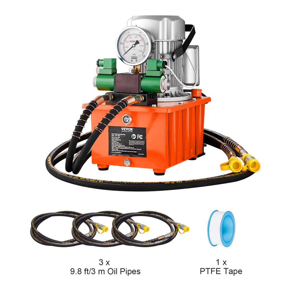GYB-700AⅡ - 750W Electric Hydraulic Pump, 10,000 PSI Power