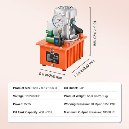 GYB-700A - 10000 PSI Electric Hydraulic Pump for Heavy-Duty Tasks