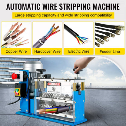 SMS-038 - Powerful Copper Wire Stripping Machine, 0.06-1.5" Capacity