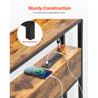 YJXCTJ-003 - Vintage Headboard with RGB Lights & Power Strips