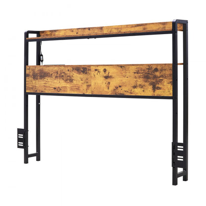 YJXCTJ-003 - Vintage Headboard with RGB Lights & Power Strips