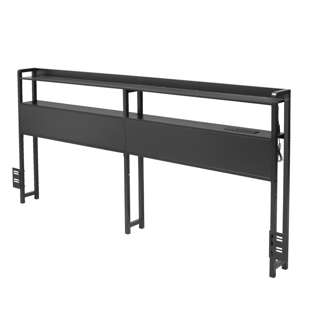 YJXCTJ-004 - Vintage Queen Headboard with Power Strips & RGB Lights