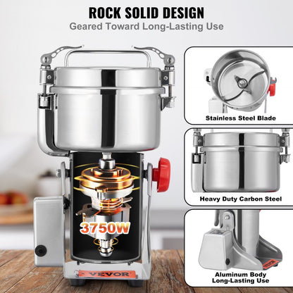 XZ-10B High-Speed 2500g Electric Grain Mill for Efficient Grinding