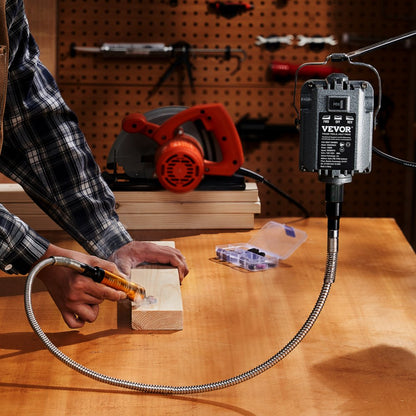 JHDMJMNA0 - 1000W Flex Shaft Grinder with 35-Inch Shaft & Pedal Control