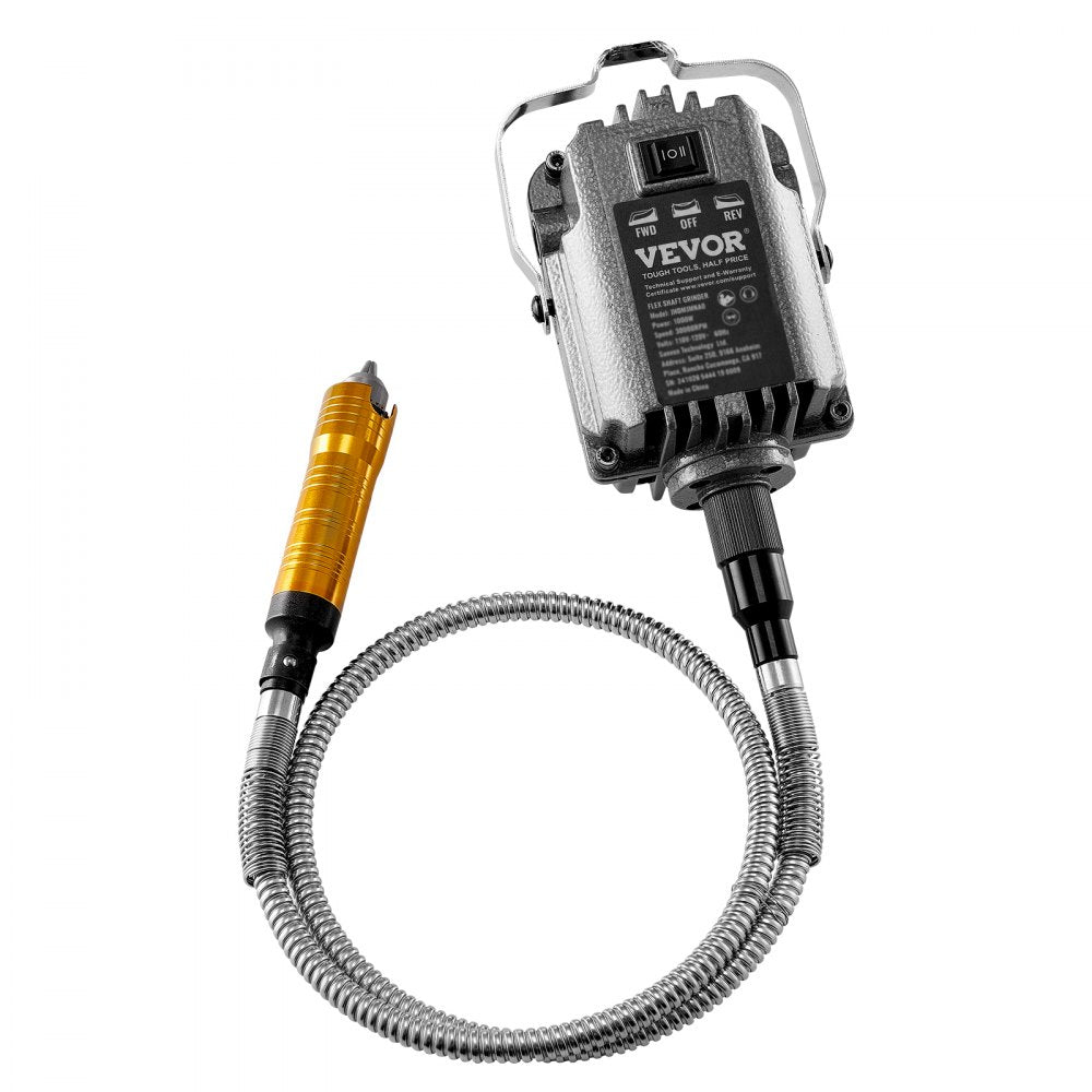 JHDMJMNA0 - 1000W Flex Shaft Grinder with 35-Inch Shaft & Pedal Control