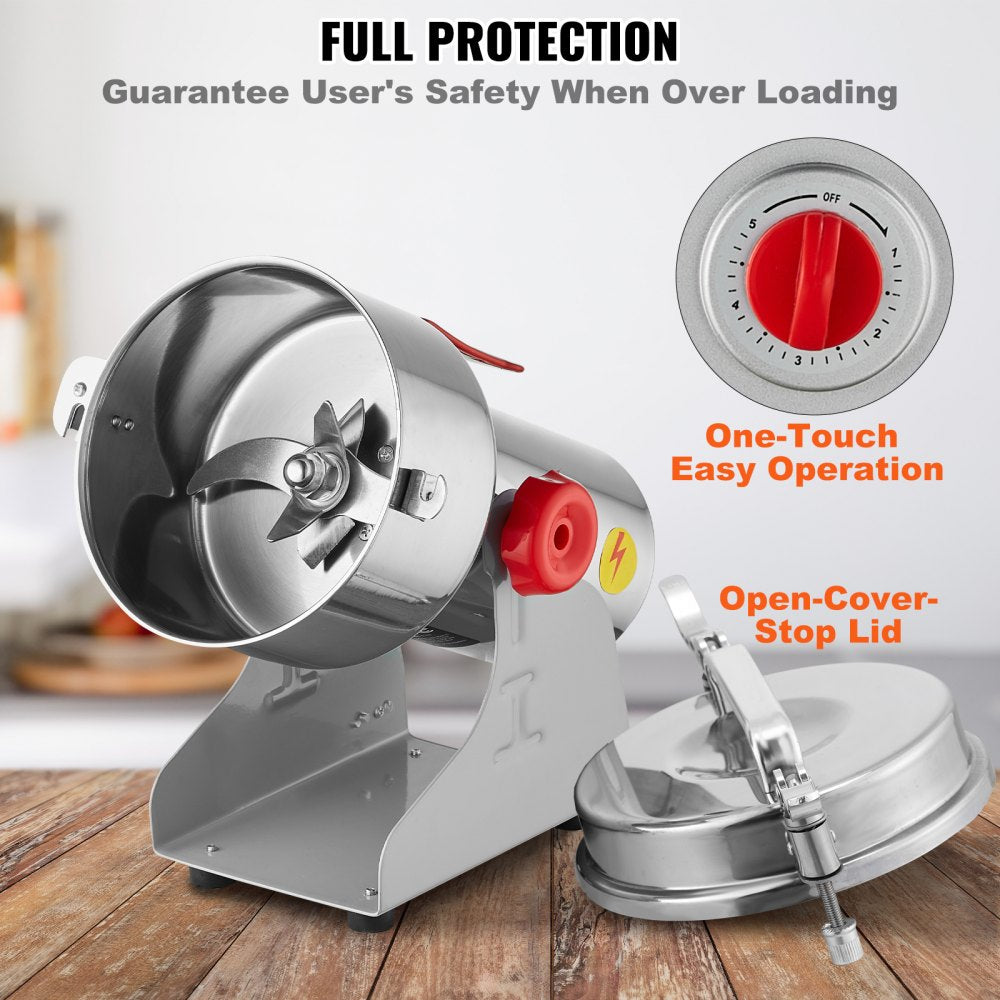 HC-1000Y - 1000g Stainless Steel Spice Grinder with 3000W Power