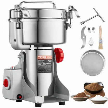 HC-2000Y - 2000g High-Speed Spice Grinder with Adjustable Timer and Swing Design