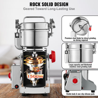 HC-300Y - 300g VEVOR High-Speed Spice Grinder with 1500W Motor