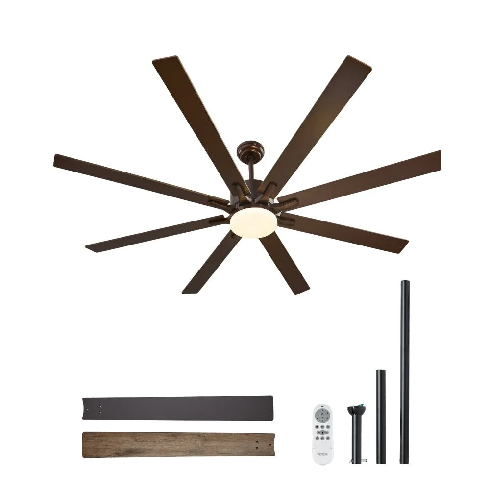 FR25050L-72"ORB - 72" VEVOR Ceiling Fan & Light with 6 Speeds
